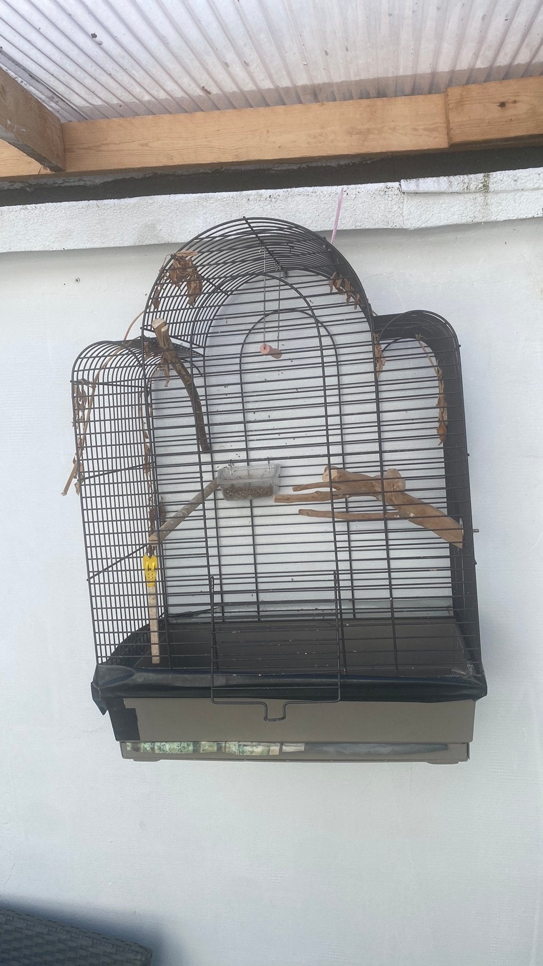 Ruimevogel kooi, Ophalen of Verzenden, Gebruikt, Kunststof, Vogelkooi