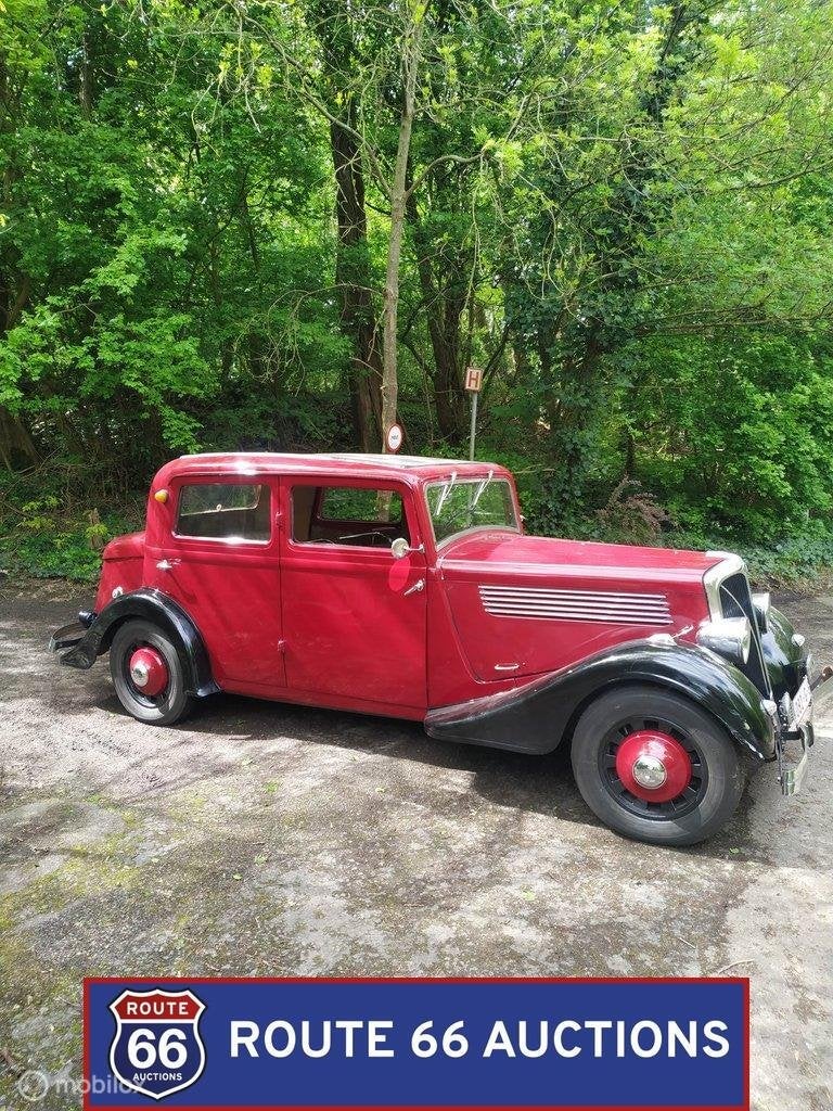 Berliet Dauphine | 1935 | Route 66 Auctions, Auto's, Overige merken, Zwart, Bedrijf, Handgeschakeld