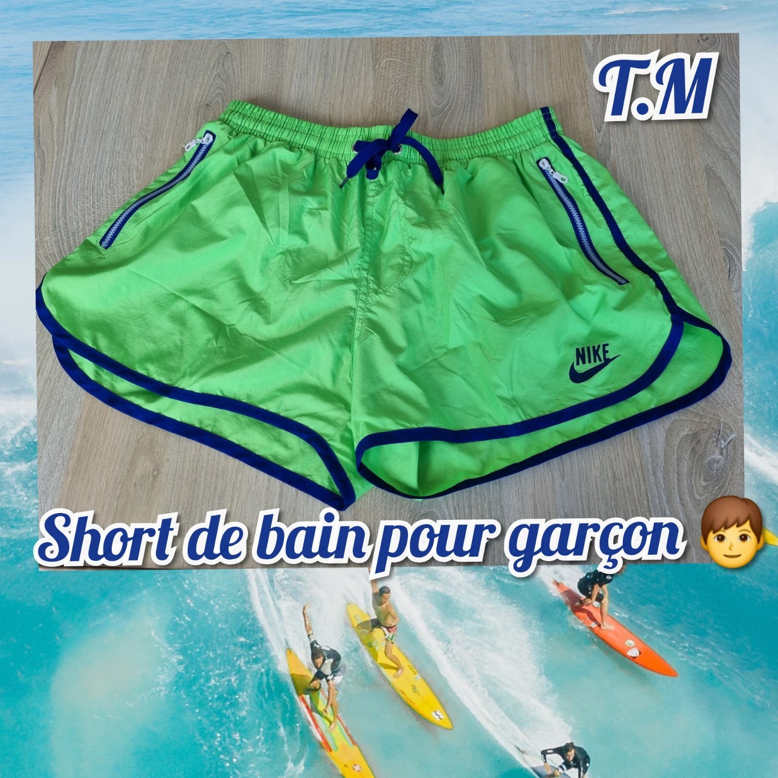 Short de bain pour homme-Vert-Nike(copie)-T.M, Enlèvement ou Envoi, Autres tailles, Vert, Short de bain