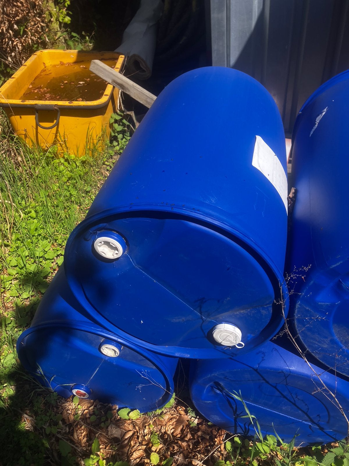 Fûts de 220 litres, Jardin & Terrasse, Barils de pluie, Enlèvement, Comme neuf