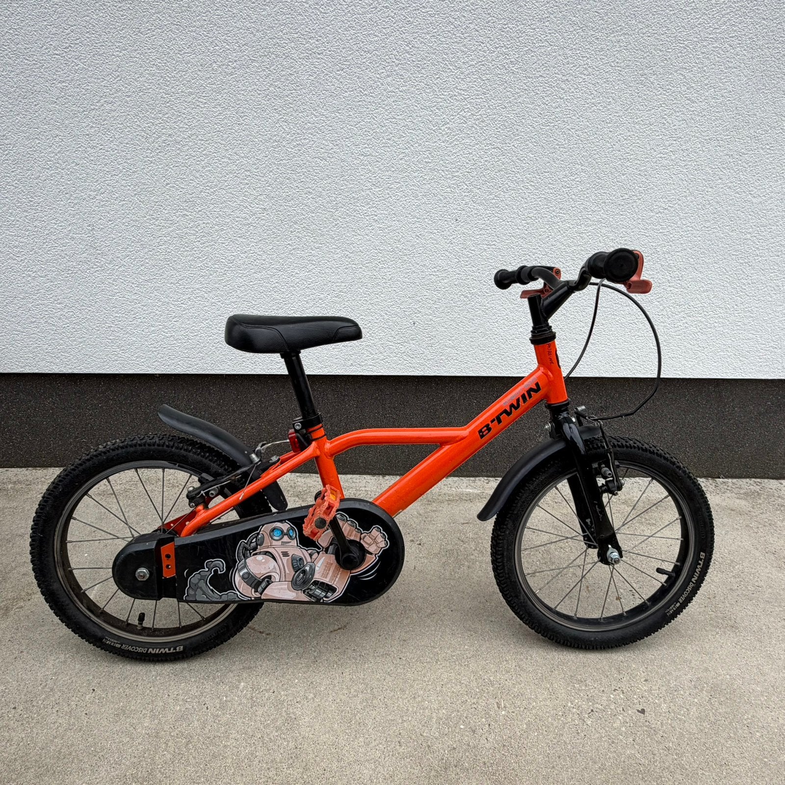 Btwin kinderfiets 16inch, Enlèvement, Utilisé, Frein sur jante, 16 à 20 pouces