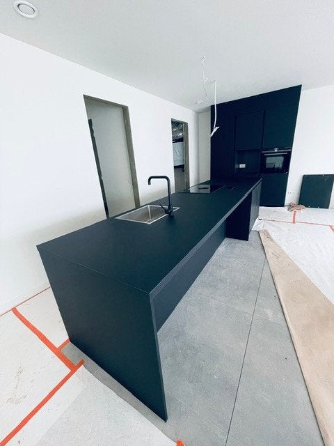 Werkblad, Huis en Inrichting, Keuken | Keukenelementen, Ophalen, 75 cm of meer, Zwart, Nieuw