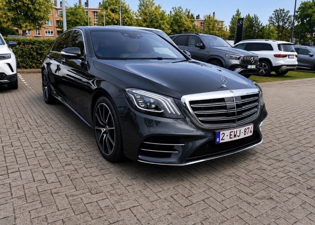 Mercedes-Benz S 560 e LONG AMG-lijn, Automaat, Achterwielaandrijving, Zwart, Leder