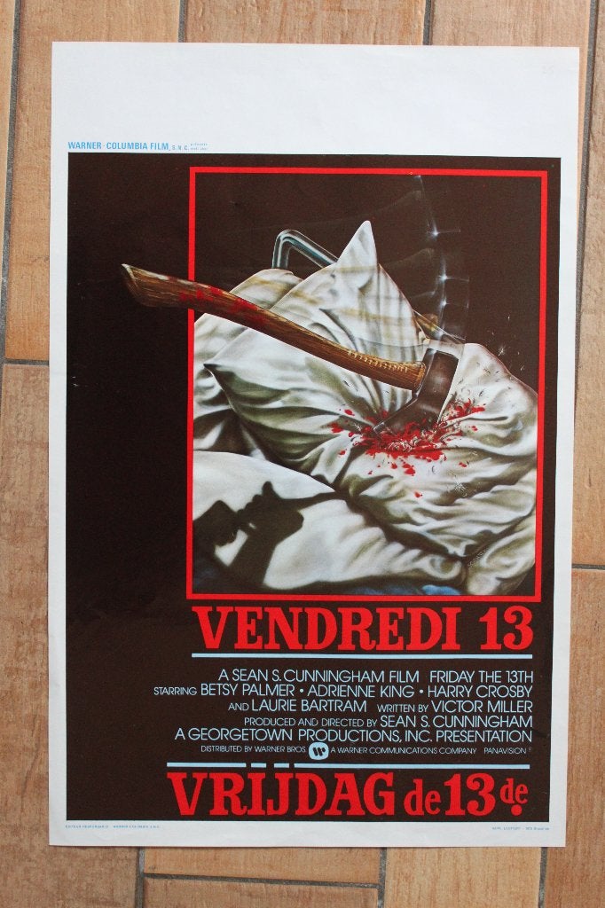 filmaffiche friday The 13th 1980 filmposter, Enlèvement ou Envoi, Rectangulaire vertical, A1 jusqu'à A3, Comme neuf