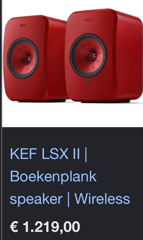 KEF LSX II HIFI Stereo Speaker Set ZGAN!, Audio, Tv en Foto, Luidsprekerboxen, Stereo speakers, Inclusief kabels, Zo goed als nieuw