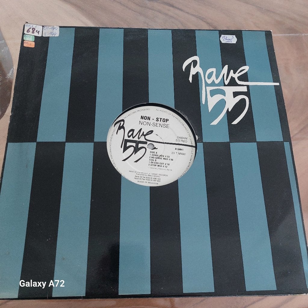 non stop - non sense 12 inch maxi, CD & DVD, Vinyles | Dance & House, 12 pouces, Enlèvement ou Envoi, Autres types, Utilisé