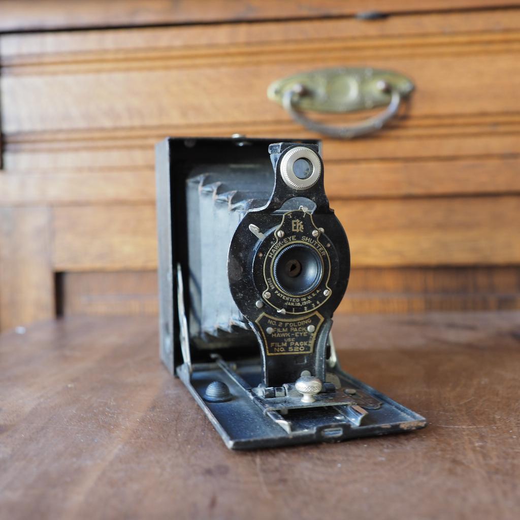 antiek fototoestel Kodak nr 2 Haw-keye en Zeiss Tengor, Ophalen of Verzenden, Gebruikt, Kodak