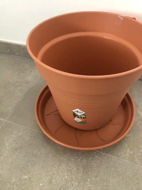 pot de fleur, 25 à 40 cm, Rond, Synthétique, Enlèvement