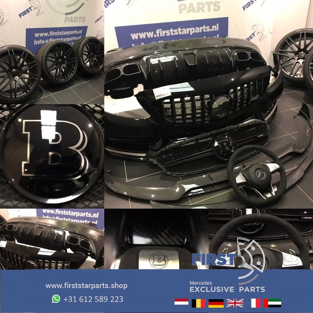 W205 C63 S BRABUS 600 PAKKET BUMPERS CARBON VELGEN STOELEN V, Utilisé, -, -, Enlèvement ou Envoi