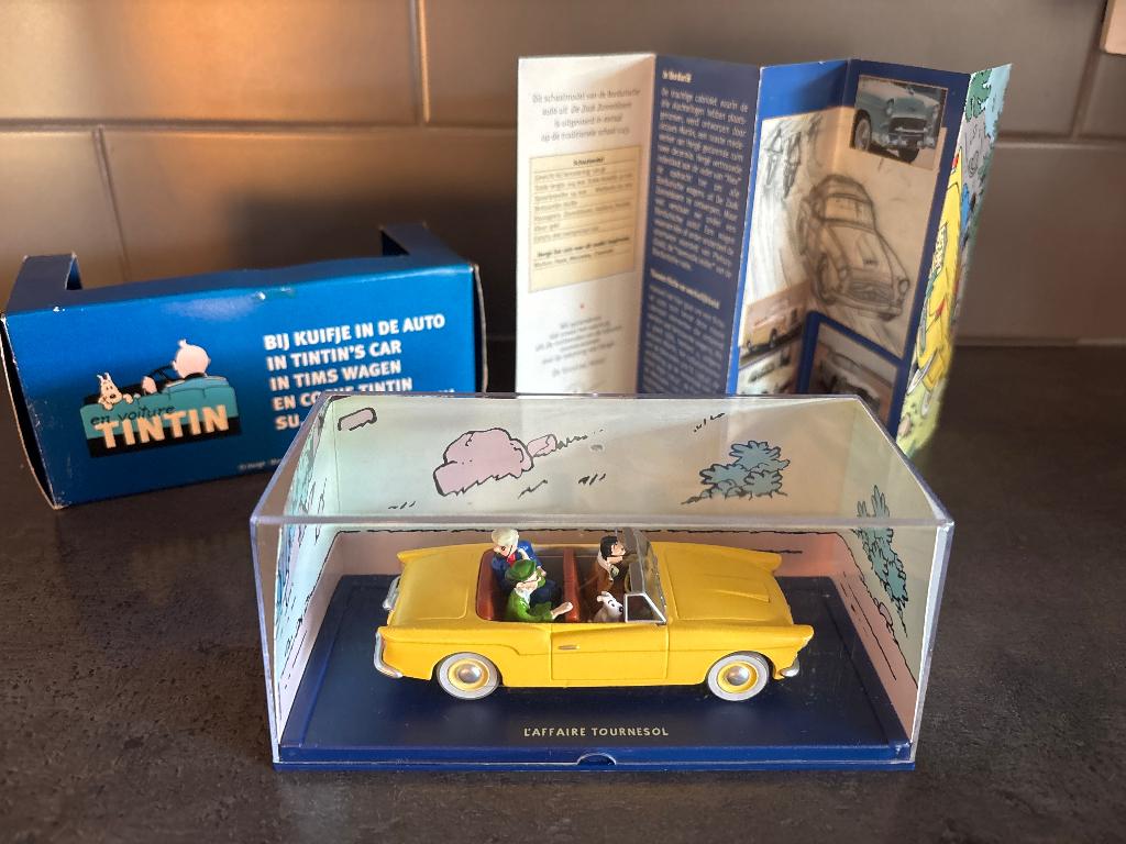 Tintin auto, Hobby & Loisirs créatifs, Voitures miniatures | 1:24, Enlèvement, Comme neuf, Voiture, Autres marques