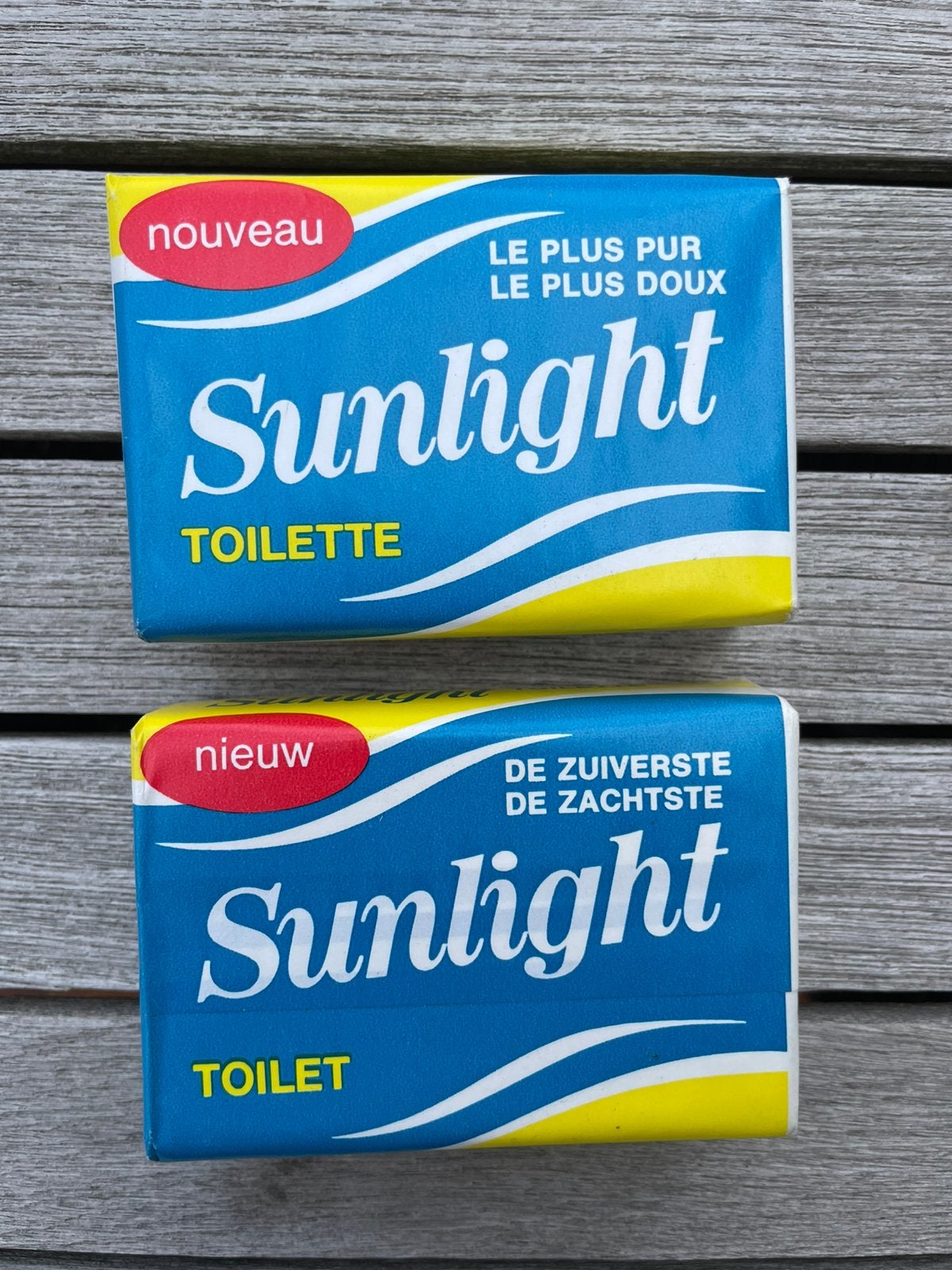 Set van 2 Vintage Sunlight Toiletzepen, Collections, Enlèvement ou Envoi, Soins personnels