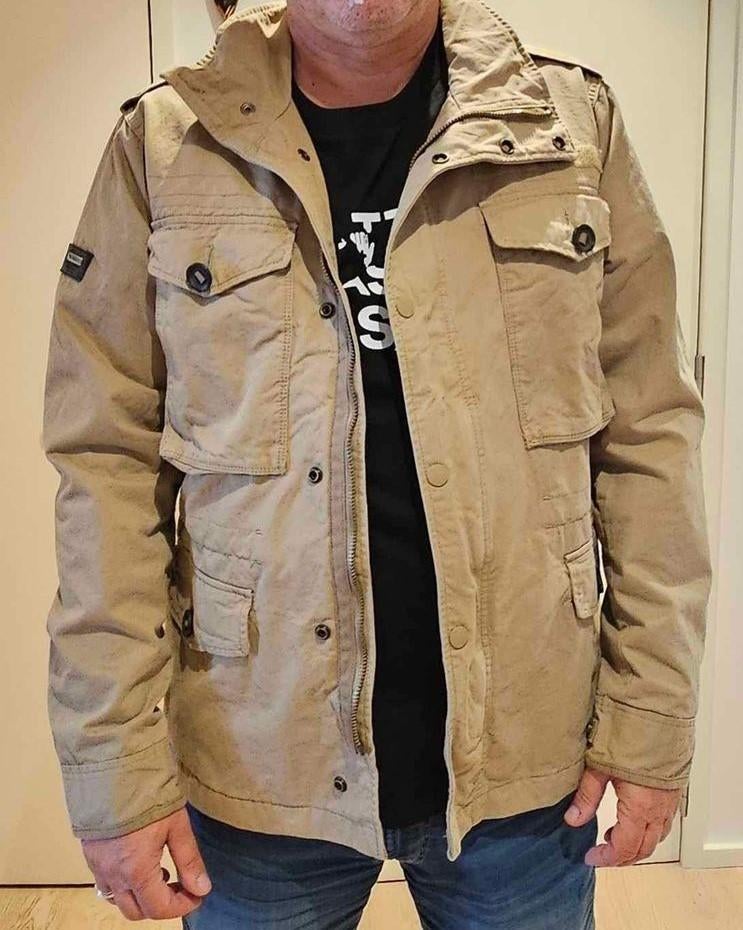 SUPERDRY herenjas - maat M - NIEUW, Ophalen, Maat 48/50 (M), Beige, Nieuw