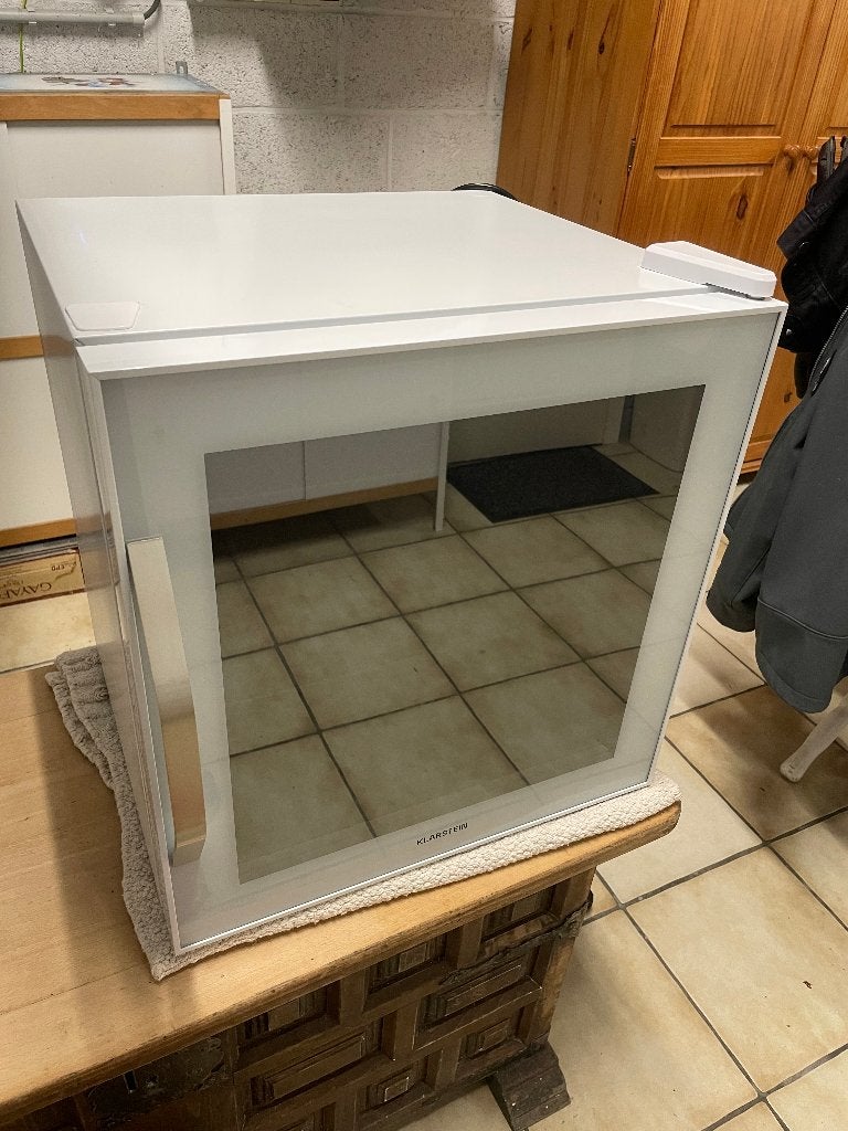 Frigo à boisson Klarstein beersafe reflect 47L blanc, Electroménager, Enlèvement, 45 à 60 cm, Sans bac à congélation, Comme neuf