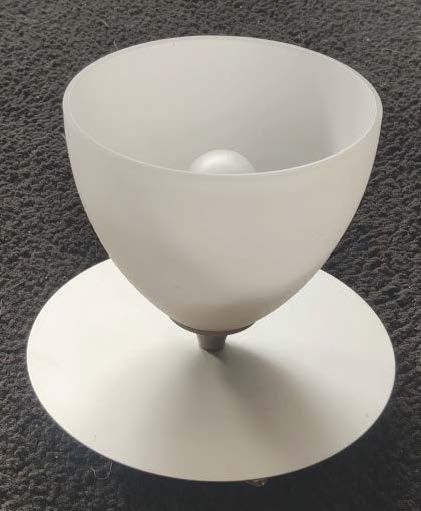 Plafondlamp, Huis en Inrichting, Lampen | Plafondlampen, Zo goed als nieuw, Plafondlamp, G9, Wit, Glas, Overige merken, Modern