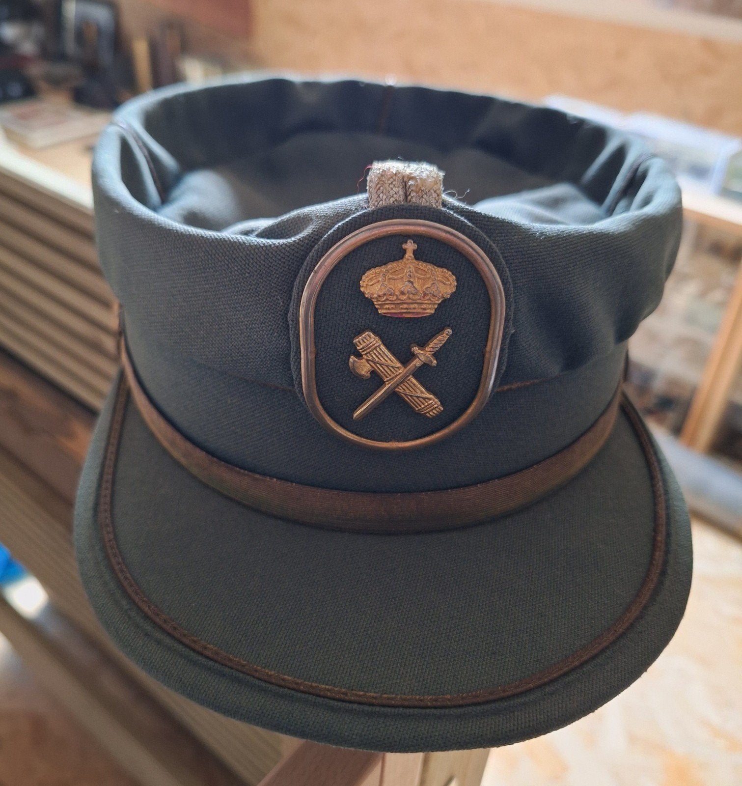 Kepi Spaanse politiepet, Verzamelen, Ophalen of Verzenden, Rijkswacht, Helm of Baret