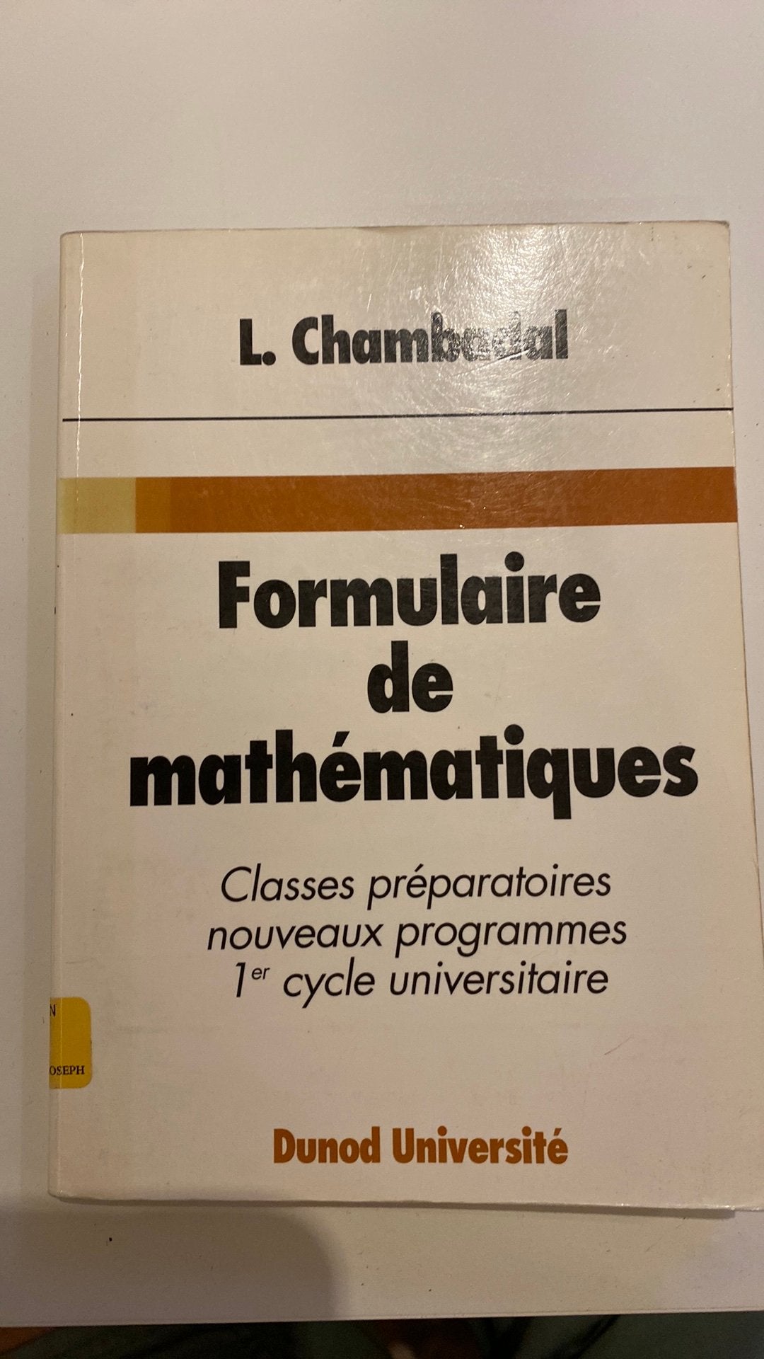 Formulaire de mathematiques, Livres, Enlèvement, Utilisé