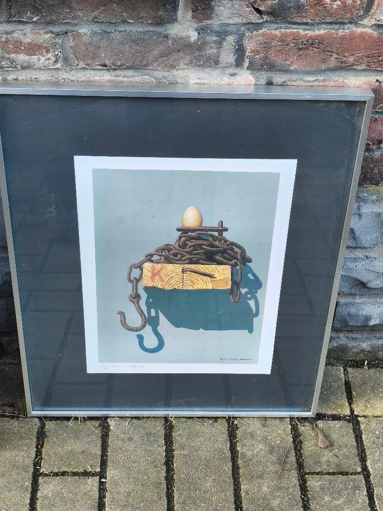 Lithographie signe Rémy van den abeele, Antiek en Kunst, Ophalen of Verzenden