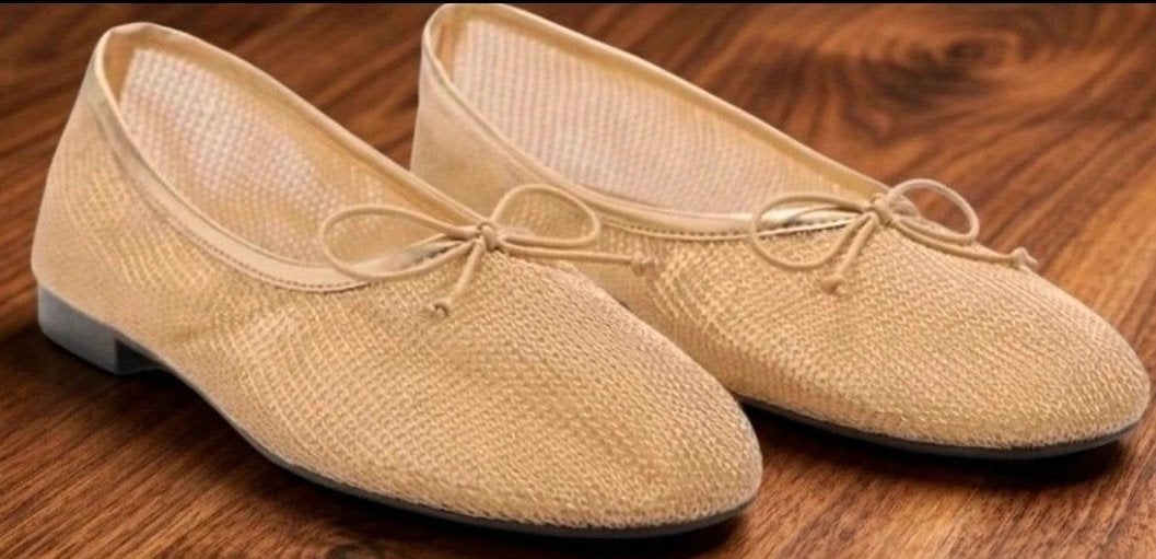 Mesh Ballerina Met Strik - Maat 39 - NIEUW, Kleding | Dames, Mango, Beige, Nieuw, Ophalen of Verzenden