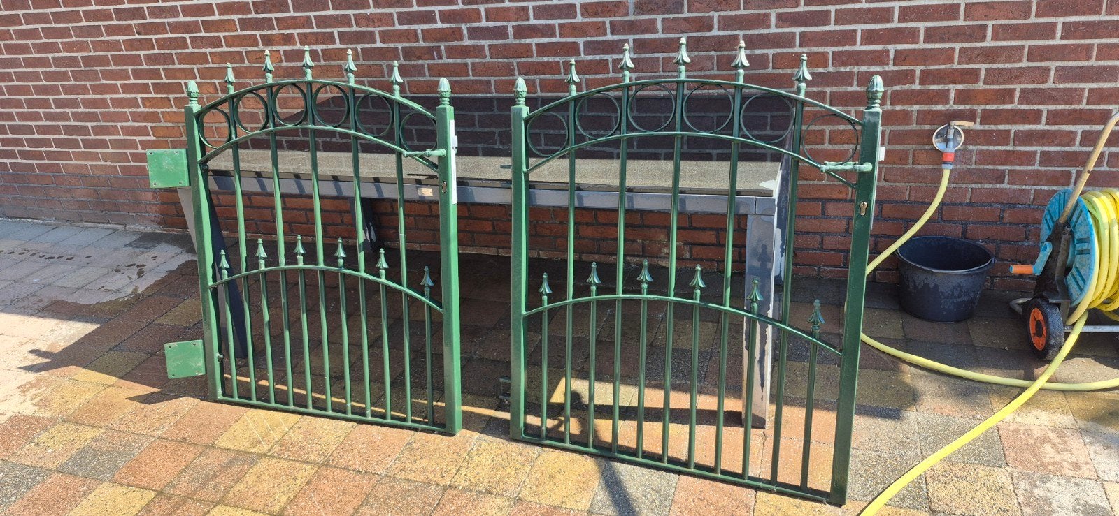 2 enkele poortjes 1m20 hoog op 1m breed, Dieren en Toebehoren, Ophalen, Gebruikt, 100 cm of meer