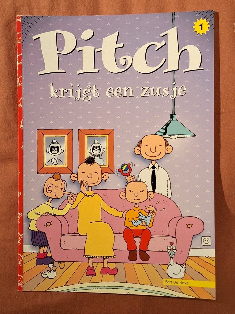 Pitch 1: krijgt een zusje, Eén stripboek, Ophalen of Verzenden, Zo goed als nieuw