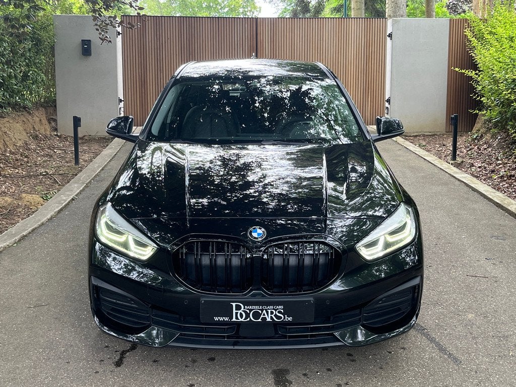 BMW 118 Full Led-Navi Prof-Cockpit Pro-Leer-Carplay-Cam19", 1 Reeks, Gebruikt, 136 pk, Zwart