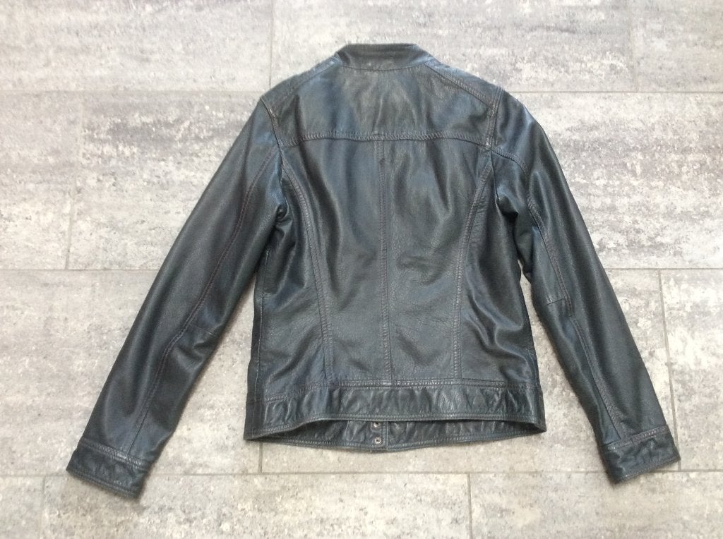 Jas leder Oakwood M, Kleding | Dames, Maat 38/40 (M), Blauw, Ophalen of Verzenden, Zo goed als nieuw