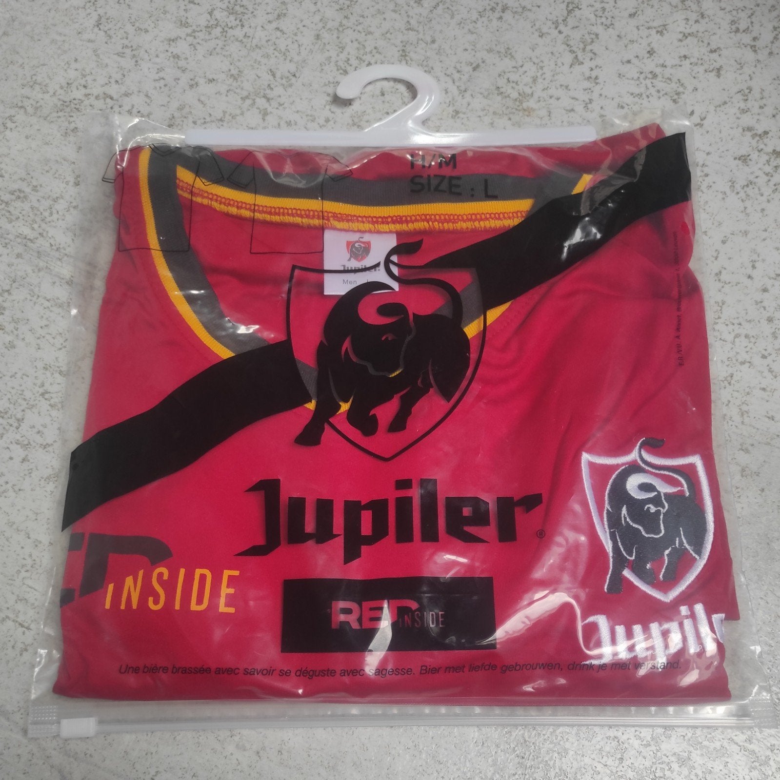 Maillot de foot Jupiler - taille L (homme), Collections, Marques & Objets publicitaires, Enlèvement ou Envoi