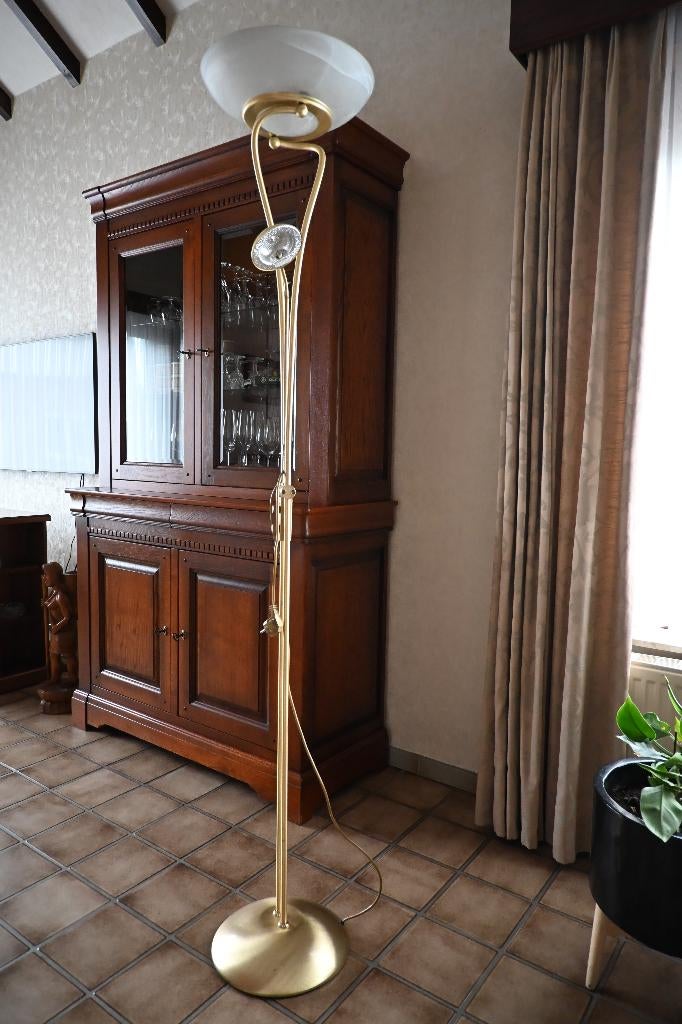 halogeen staanlamp, Huis en Inrichting, Ophalen, Glas