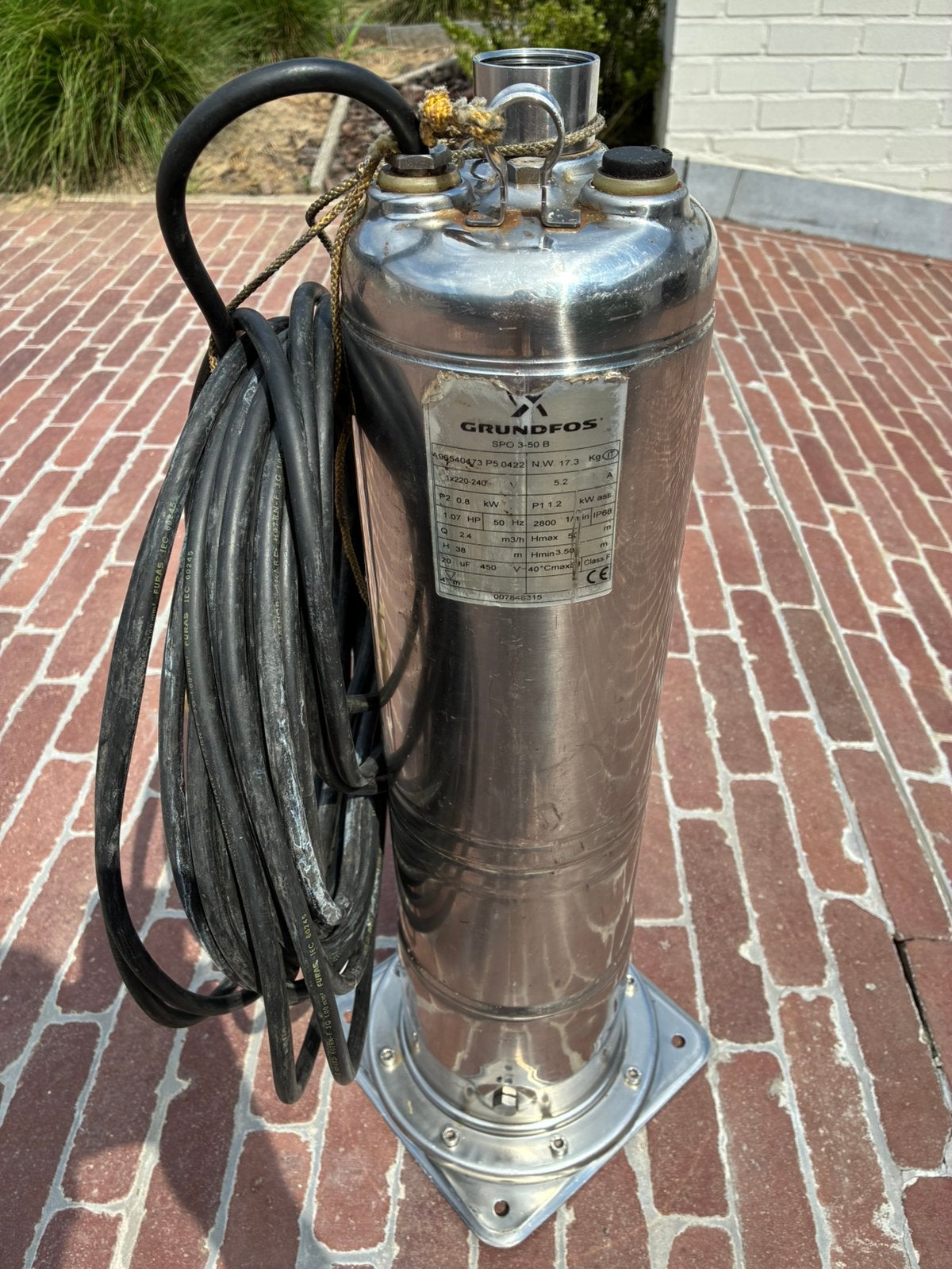 Grundfos regenwaterpomp, Ophalen, Gebruikt, Elektrisch, Dompelpomp