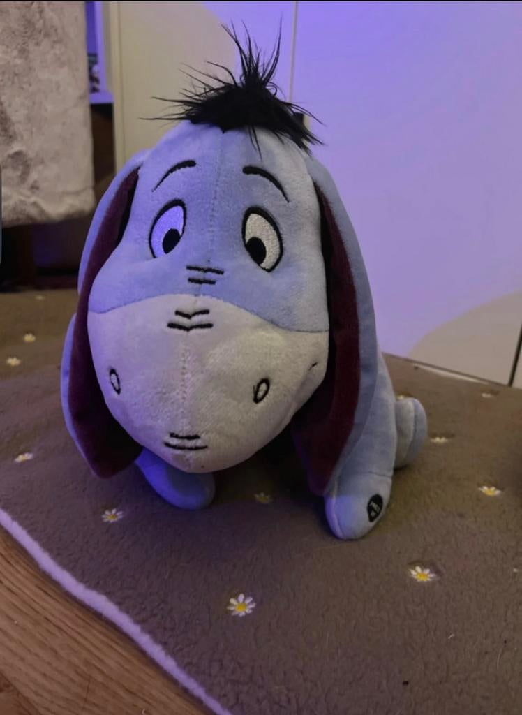 disney eeyore plush maakt geluid, Kinderen en Baby's, Verzenden, Zo goed als nieuw