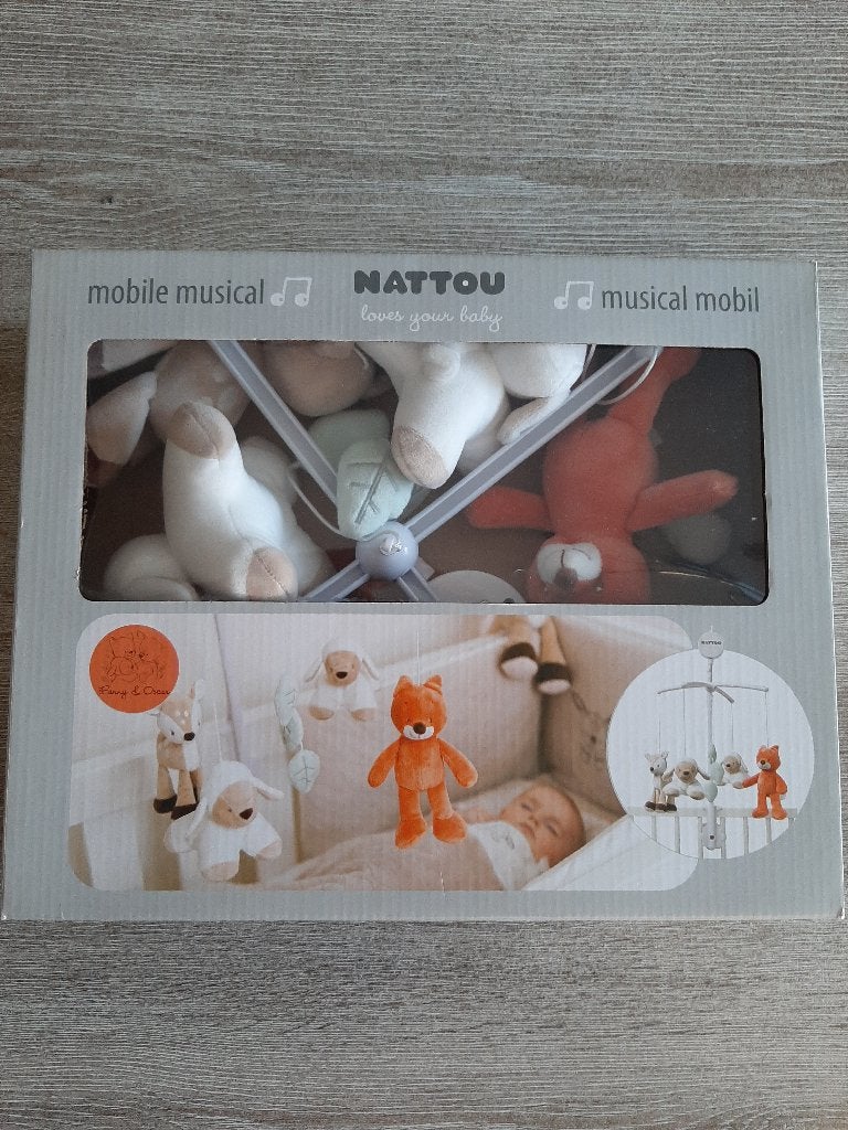 Muziekmobiel nattou zo goed als nieuw, Ophalen, Zo goed als nieuw, Mobiel, Met geluid
