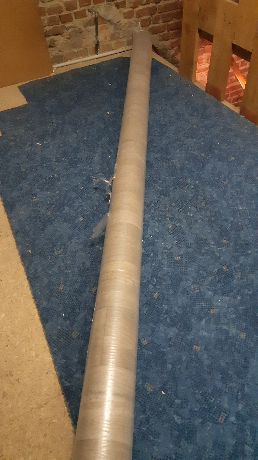 18m2 vinyl vloer met bijhorende ondervloer, Ophalen, 30 cm of meer, Nieuw, 10 m² of meer