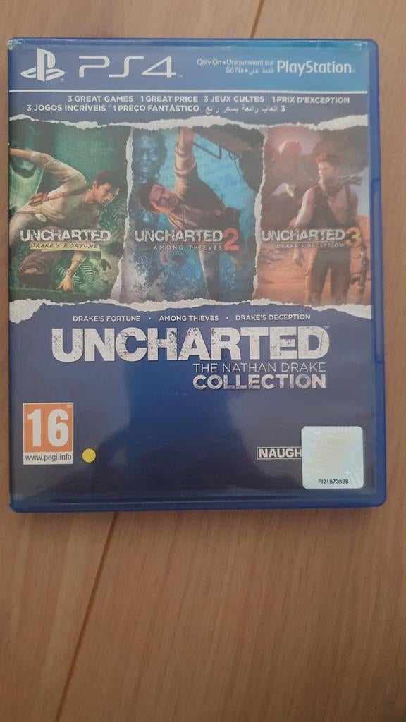 Jeux Ps4, Uncharted 1,2 et 3, Enlèvement, Neuf, Aventure et Action