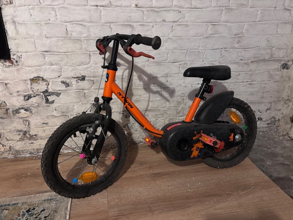 Kinderfiets 14 inches Btwin, Fietsen en Brommers, Ophalen, Gebruikt, Zijwieltjes