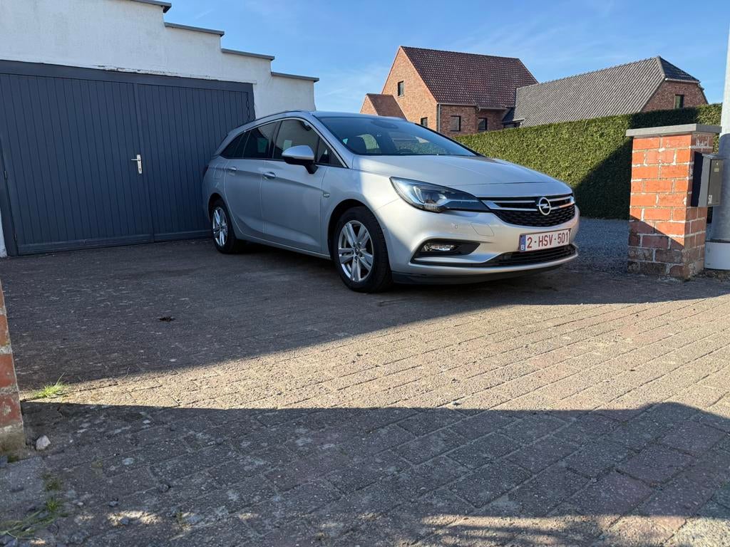Opel Astra K - 1.6 Diesel - 2019 - Veel opties, Autos, Opel, Cuir, Argent ou Gris, Euro 6, Noir
