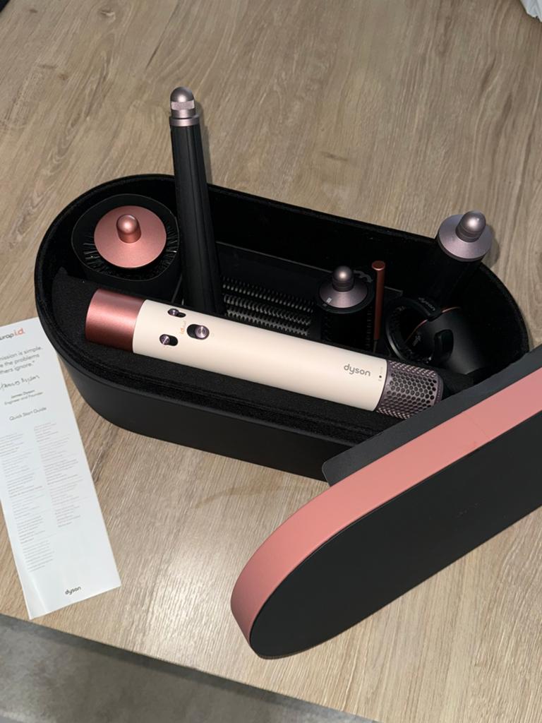 Dyson Airwrap i.d. Straight + Wavy Ceramic Pink, Ophalen of Verzenden, Zo goed als nieuw