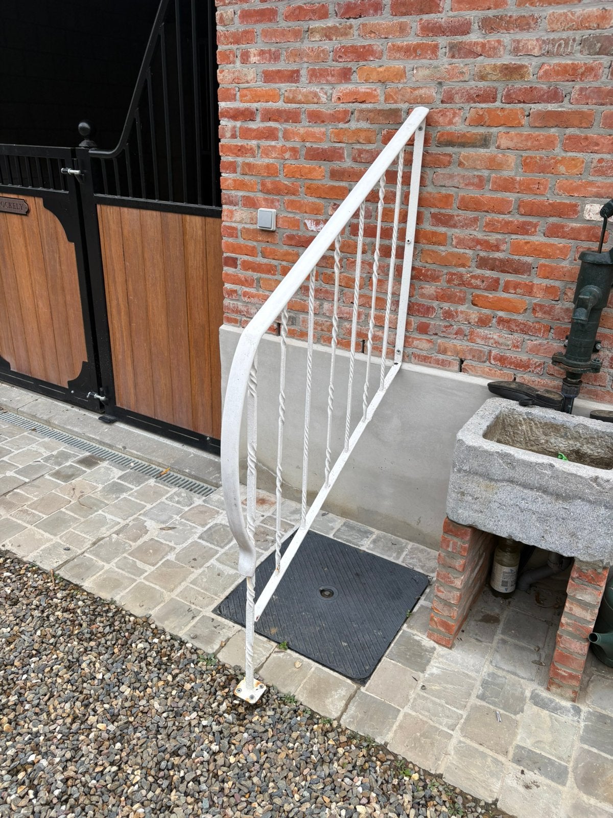 Smeedijzere trapleuning, Ophalen, Gebruikt, IJzer, Sierhekwerk