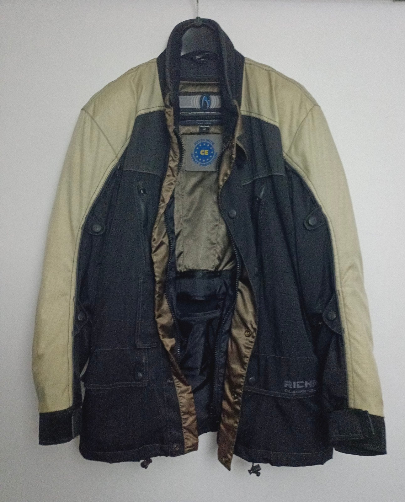 Veste de moto Richa Classic Gear M, Enlèvement ou Envoi, Comme neuf, Multicolore, Taille 48/50 (M)