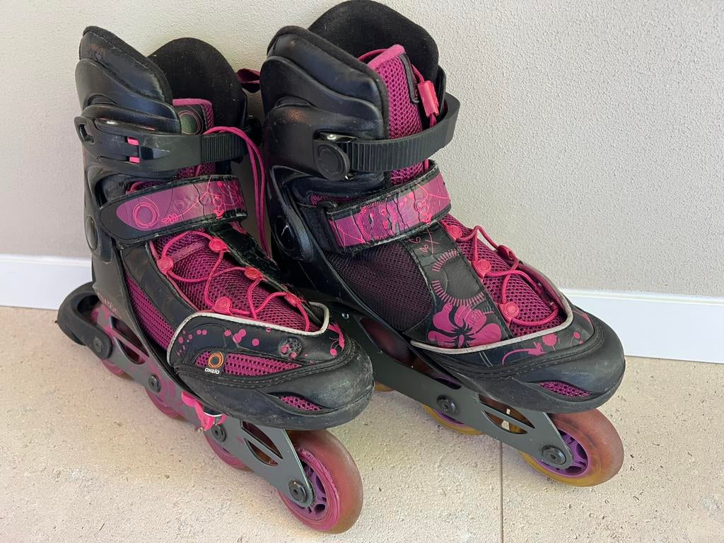 Inline skates, rolschaatsen - maat 34/37, Sport en Fitness, Ophalen, Kinderen, Inline skates 4 wielen, Verstelbaar