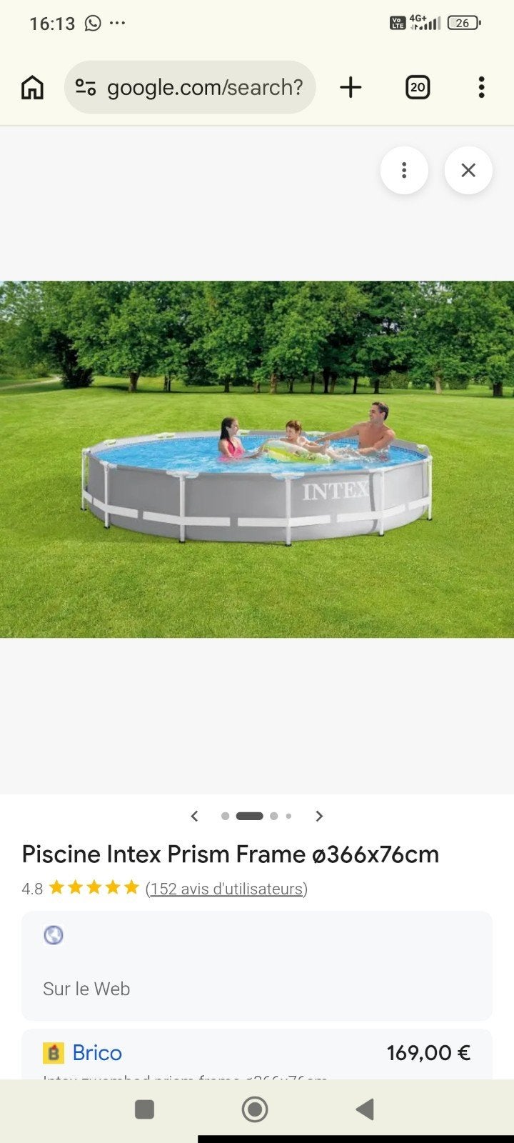 Piscine Intex, Jardin & Terrasse, Piscines