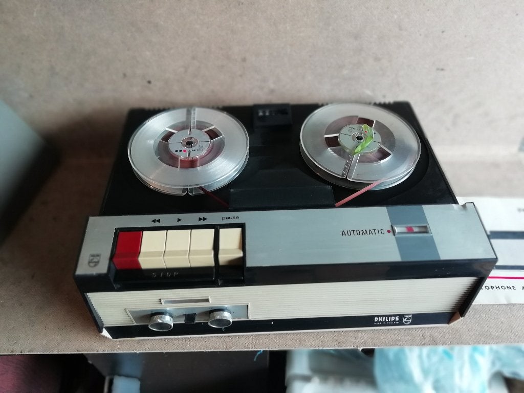Magnétophone à double bande PHILIPS, Audio, Tv en Foto, Platenspelers, Ophalen, Gebruikt, Philips