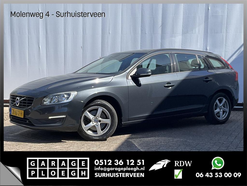 Volvo V60 2.0 D2 Summum Leer Navi/Cam Stoelverwarming Cruise, Autos, Volvo, Argent ou Gris, Achat, Entreprise, V60