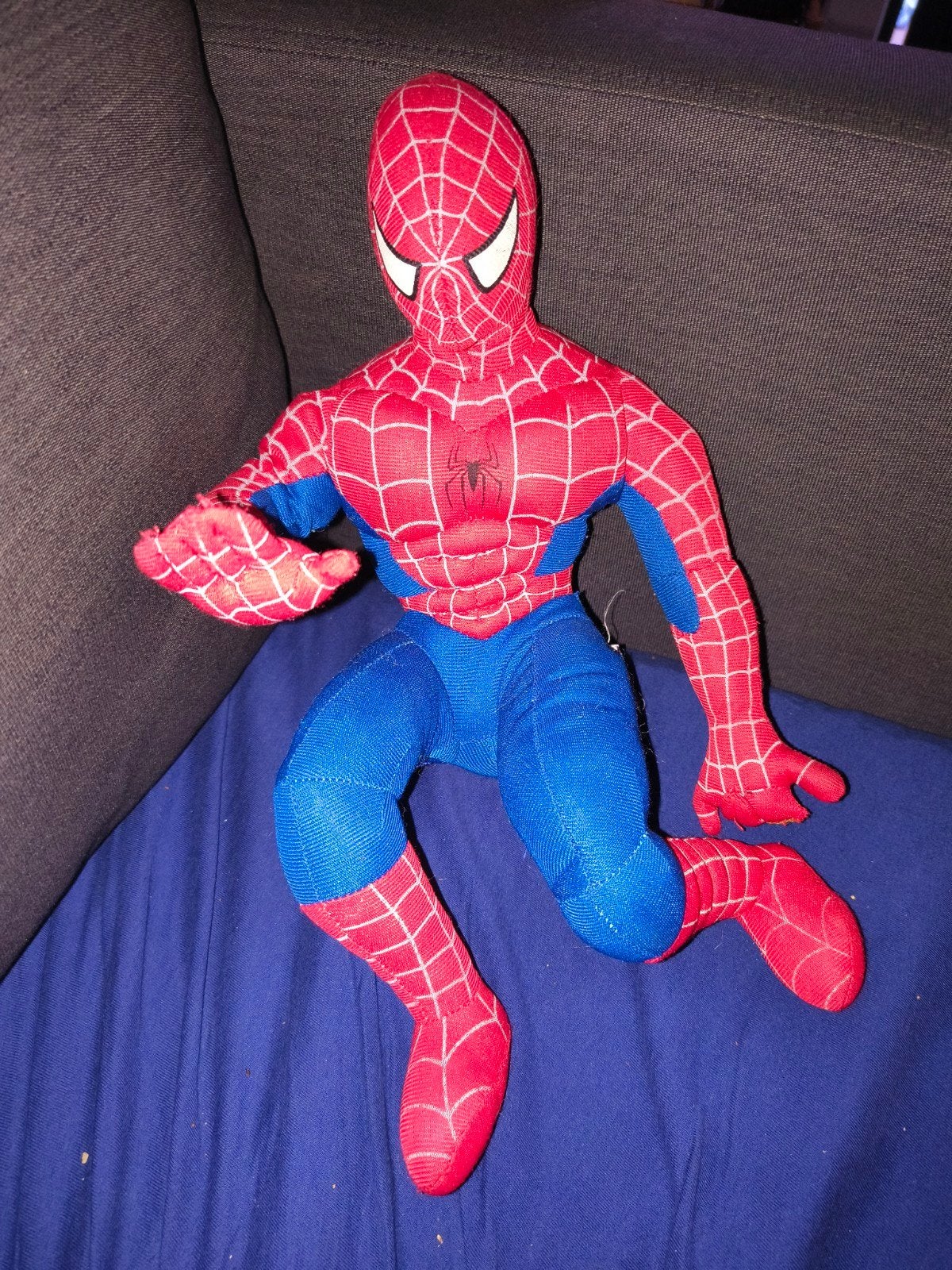 Spider Man 3 Plushie. Met movie label, Enlèvement ou Envoi, Utilisé, Film, Figurine ou Poupée