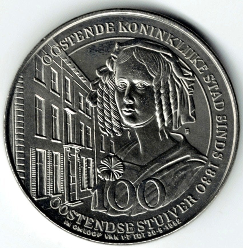 Médaille municipale d'Ostende 1982, Envoi, Autres matériaux