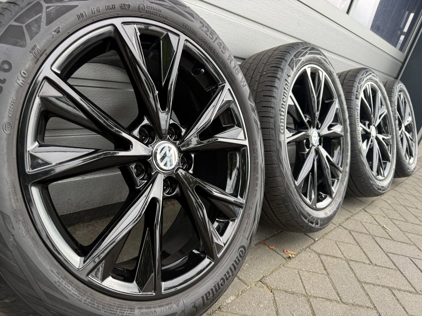 18 inc VW Golf 7 8 MK8 E-golf Touran Caddy Seat Leon velgen, Auto-onderdelen, 18 inch, Gebruikt, -, -
