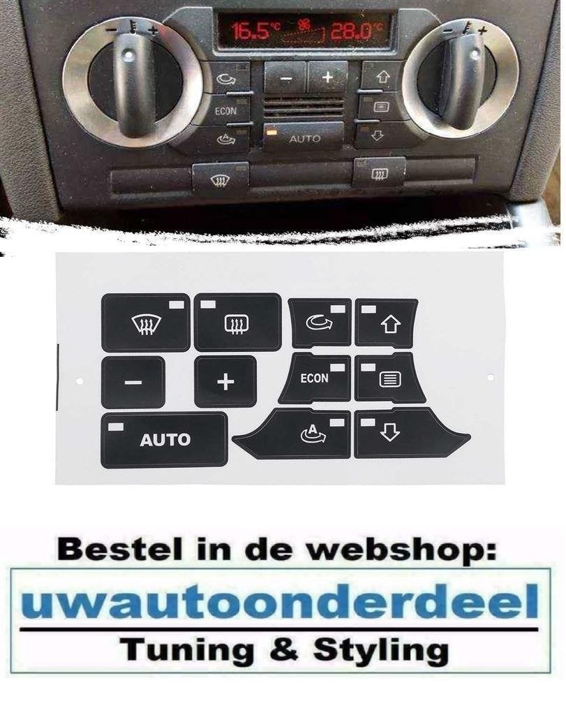 Airco Clima Paneel beschadigde knoppen Geschikt Voor Audi TT, Envoi
