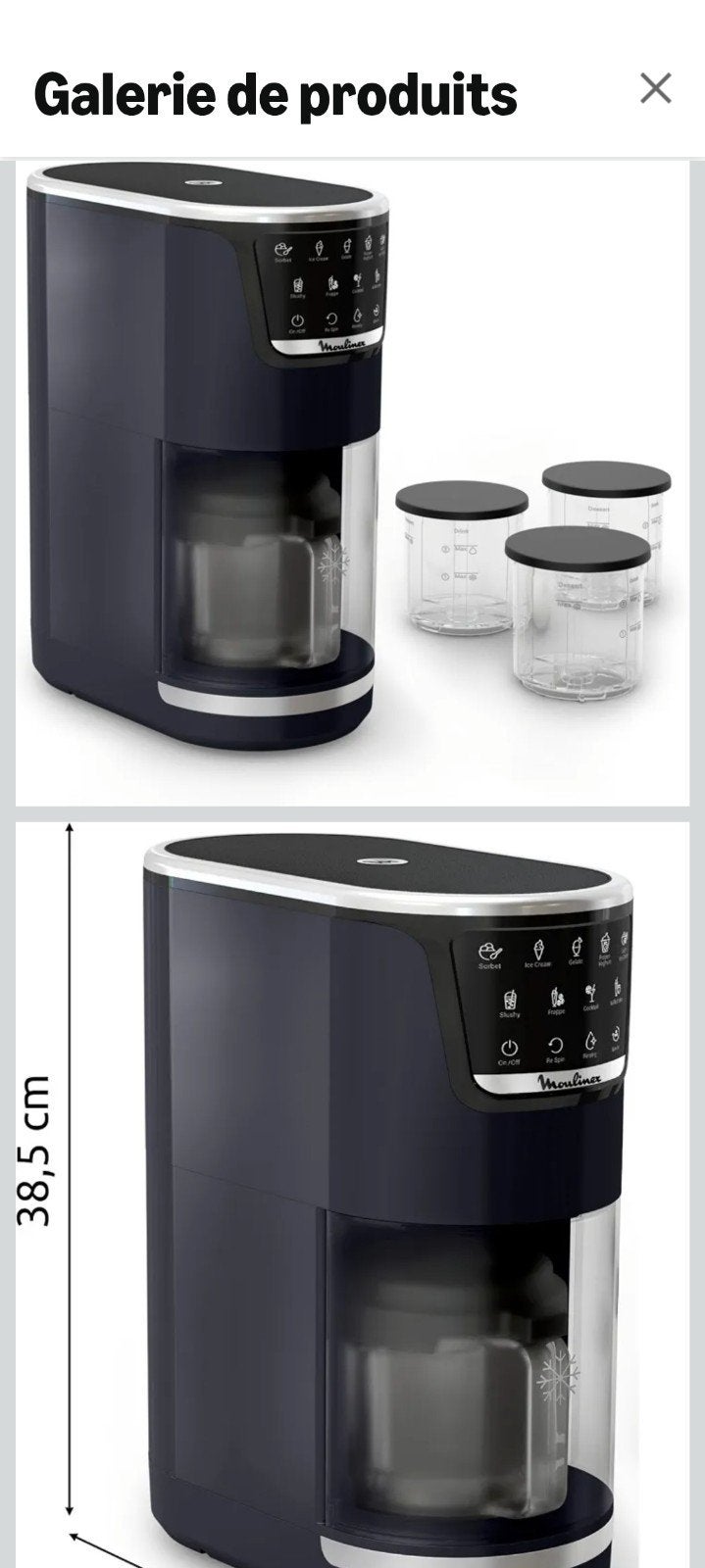Moulinex- Dolci Machine à Glaces, Elektronische apparatuur, Ophalen, Nieuw