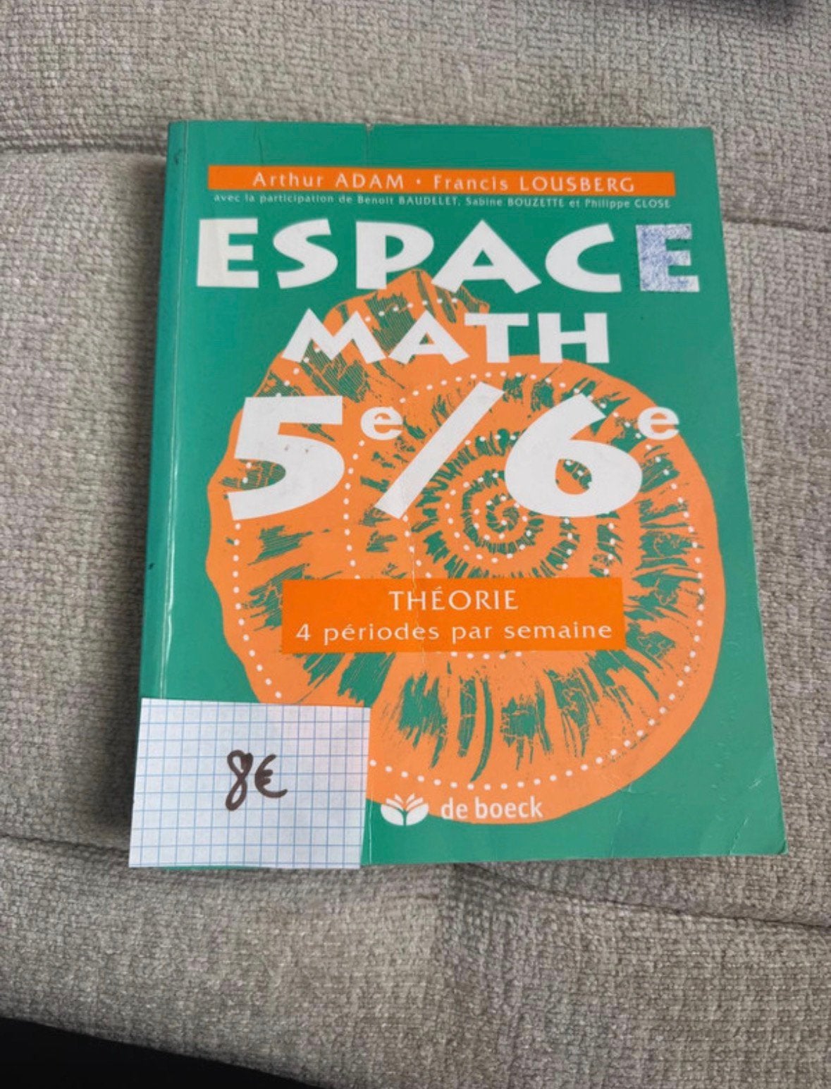 Espace math 5e/6e, Livres, Enlèvement ou Envoi, Utilisé, Secondaire