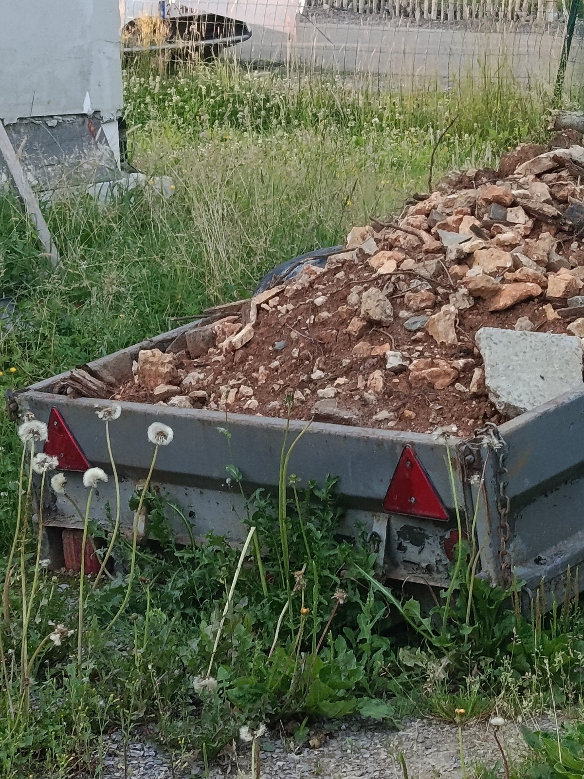 Remorque simple essieu, Enlèvement