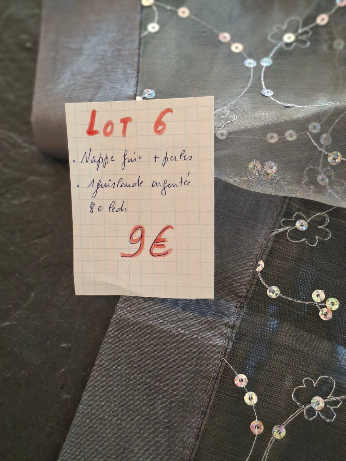 Nappe et guirlande led noël lot 6, Enlèvement